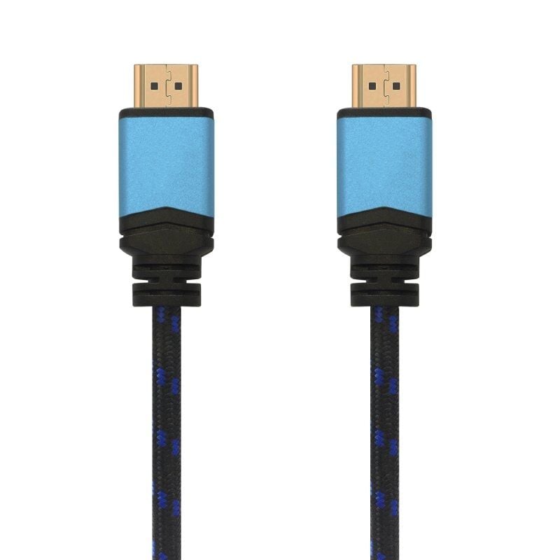 Cabo HDMI 2.0 4K Aisens A120-0360 / Macho HDMI - Macho HDMI / Até 10W / 2250mbps / 10m / Preto e Az…