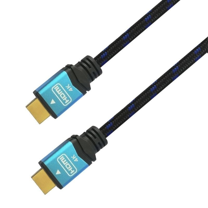 Cabo HDMI 2.0 4K Aisens A120-0360 / Macho HDMI - Macho HDMI / Até 10W / 2250mbps / 10m / Preto e Az…