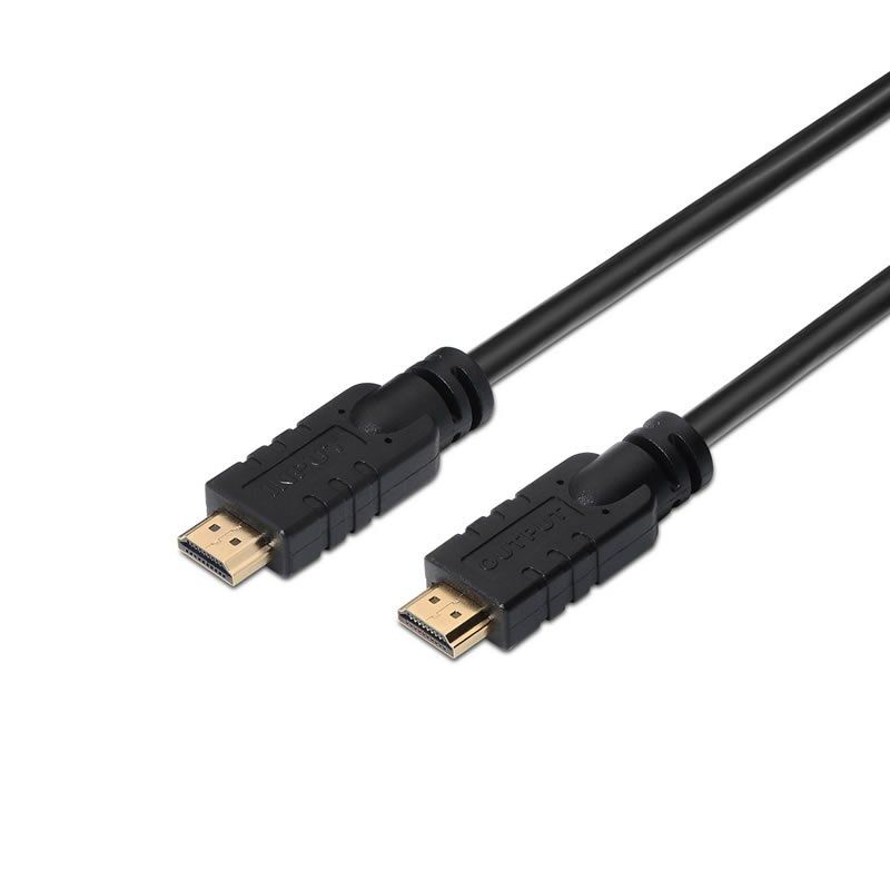 Cabo HDMI 4K Aisens A120-0376 / Macho HDMI - Macho HDMI / Até 10W / 2250mbps / 30m / Preto