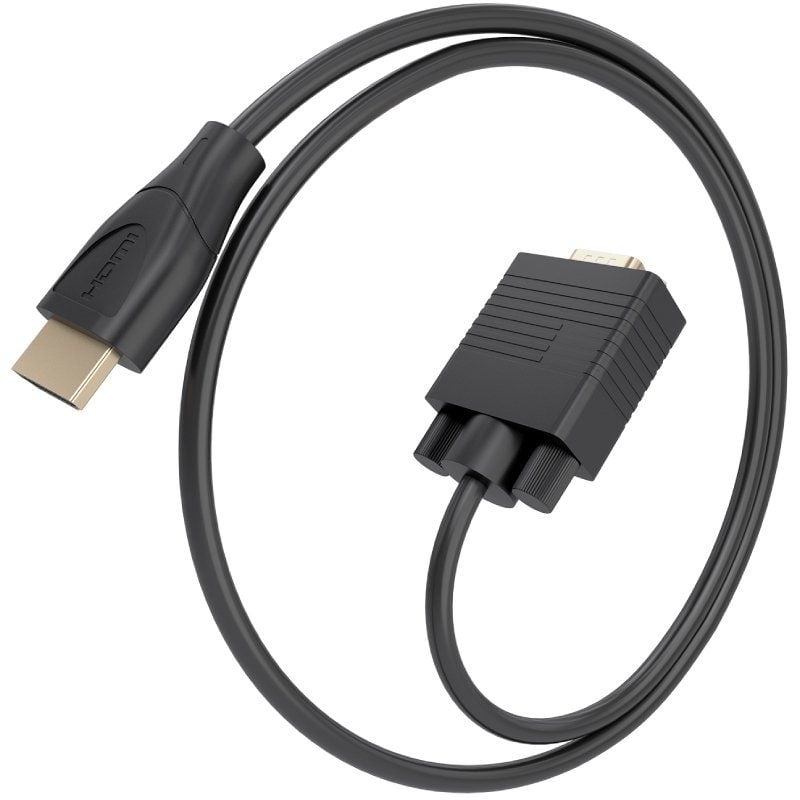 Cabo Conversor SVGA Macho / HDMI Macho Aisens A122-1011 / 1,5 M / Preto