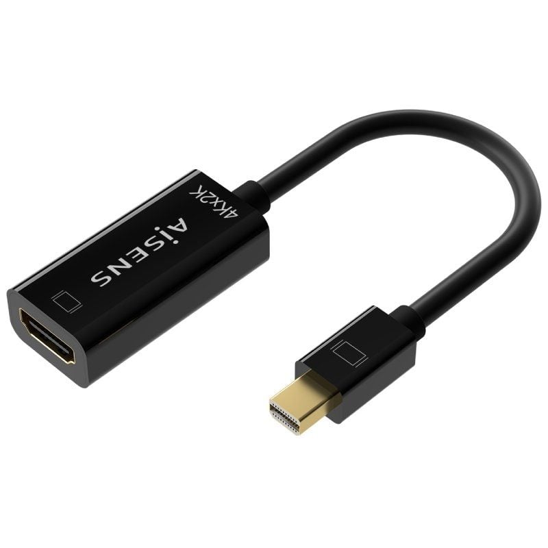 Cabo Conversor Aisens A125-0643 / Mini Displayport Macho - HDMI Fêmea / Até 5W / 2300mbps / 15cm /…