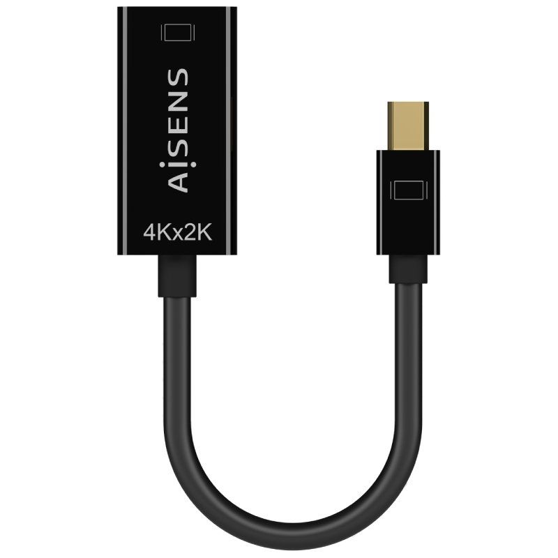 Cabo Conversor Aisens A125-0643 / Mini Displayport Macho - HDMI Fêmea / Até 5W / 2300mbps / 15cm /…