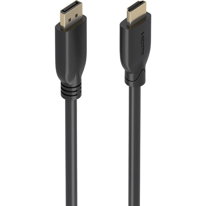 Cabo Conversor Aisens A125-0920 / Macho Displayport - Macho HDMI 4K / 5m / Preto