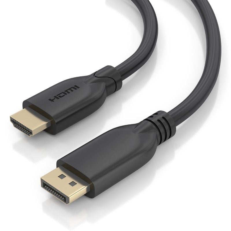 Cabo Conversor Aisens A125-0920 / Macho Displayport - Macho HDMI 4K / 5m / Preto