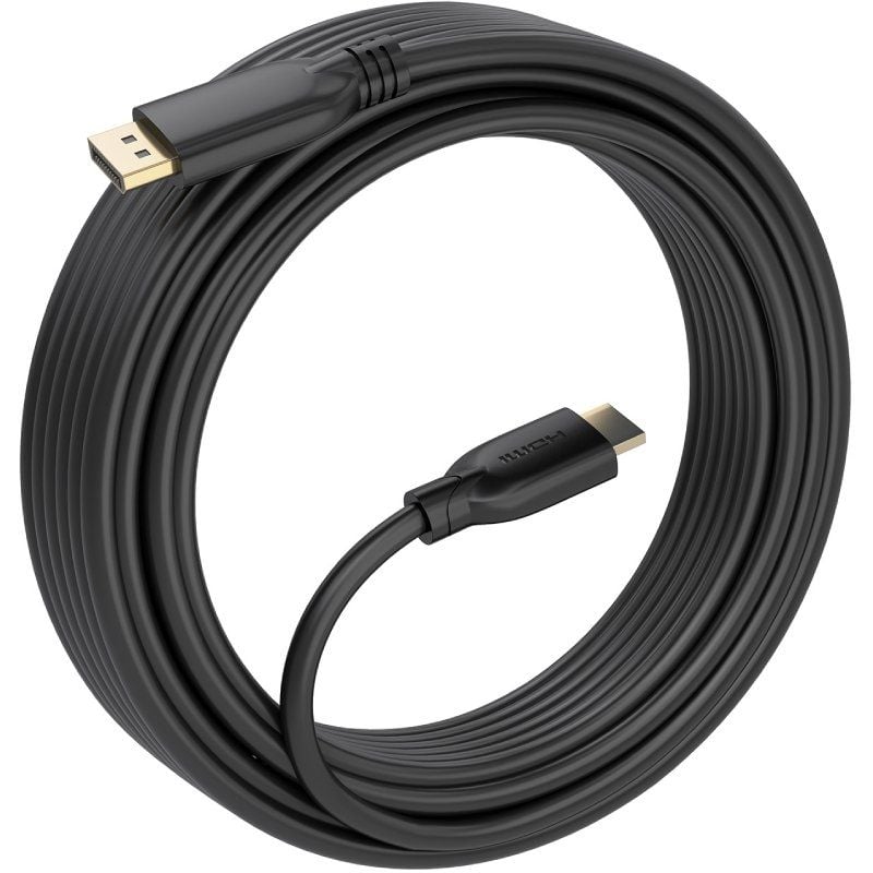 Cabo Conversor A125-0921 da Aisens / Macho Displayport - Macho HDMI 4K / 7m / Preto