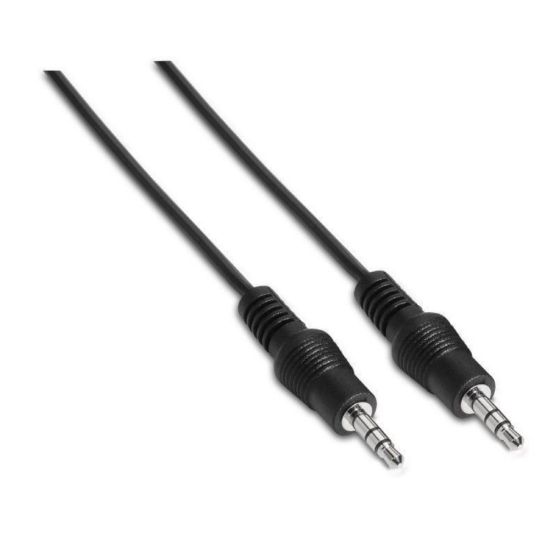Cabo Estéreo A128-0142 da Aisens / Jack 3,5 Macho - Jack 3,5 Macho / Até 0,1w / 1,5m / Preto