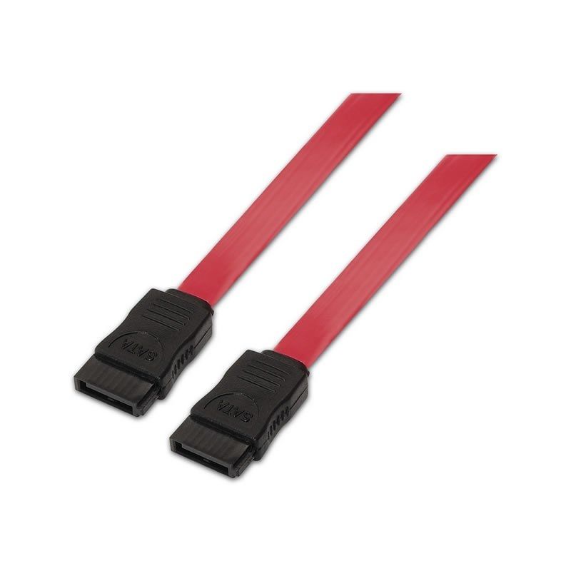 Cabo SATA Aisens A130-0153 / SATA Fêmea - SATA Fêmea / Até 0,1w / 768mbps / 50cm / Vermelho