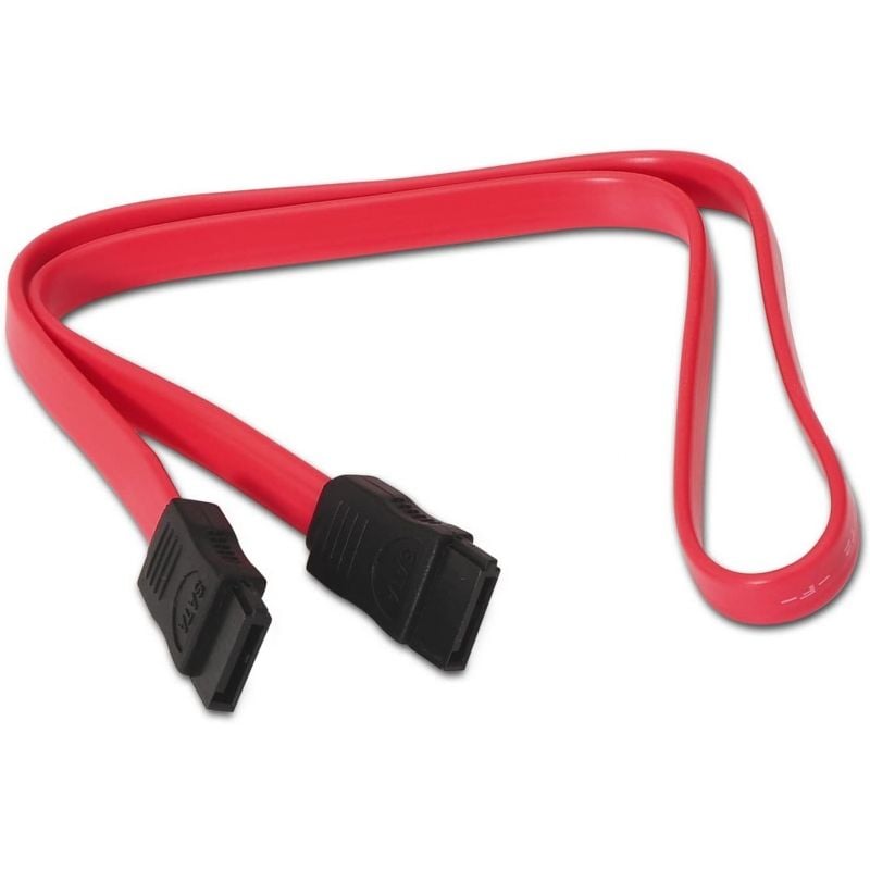 Cabo SATA Aisens A130-0153 / SATA Fêmea - SATA Fêmea / Até 0,1w / 768mbps / 50cm / Vermelho