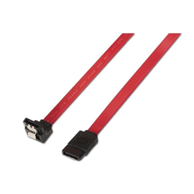 Cabo SATA Aisens A130-0156 / SATA Fêmea - SATA Fêmea / Até 0,1w / 768mbps / 50cm / Vermelho