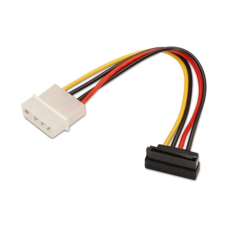 Aisens A131-0160 Cabo de Alimentação SATA / Molex 4 PIN Macho - SATA Fêmea / Até 54W / 16cm