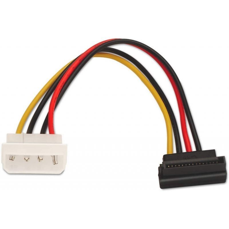 Aisens A131-0160 Cabo de Alimentação SATA / Molex 4 PIN Macho - SATA Fêmea / Até 54W / 16cm