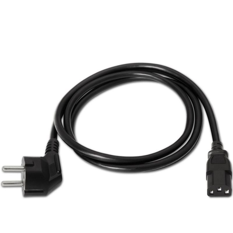 Cabo de Alimentação Aisens A132-0167 / Cee(7-7) Macho - C13 Fêmea / Até 1500W / 1,5m / Preto