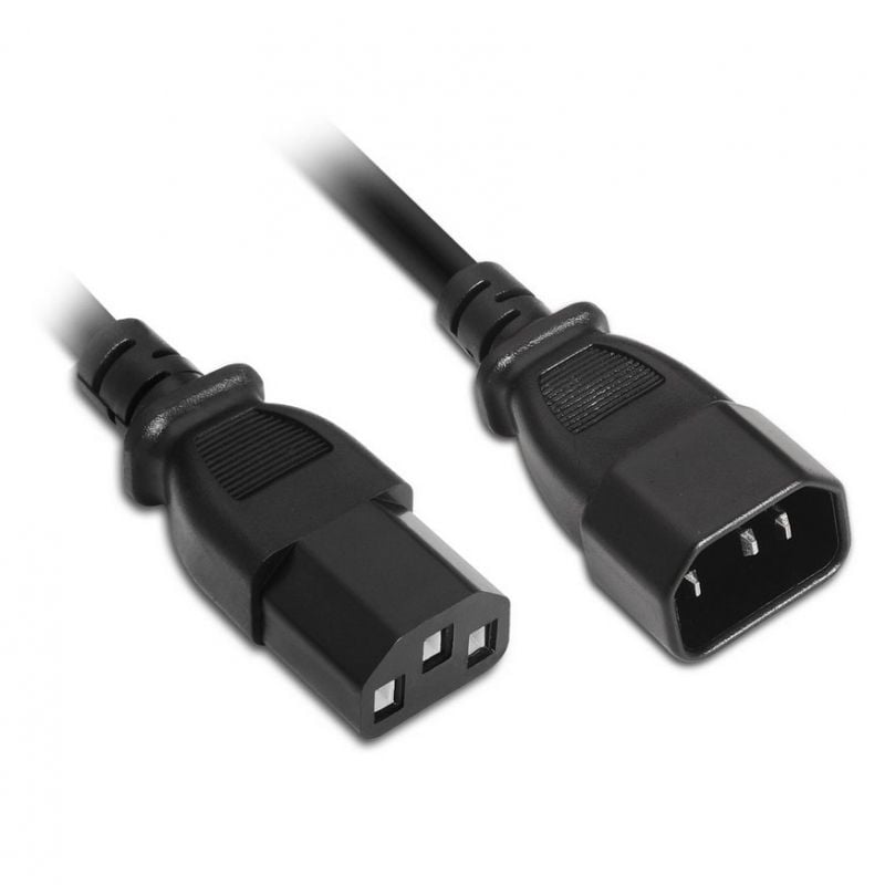 Aisens A132-0171 Cabo de Extensão de Alimentação da CPU A132-0171 / IEC C13 Fêmea - IEC C14 Macho /…