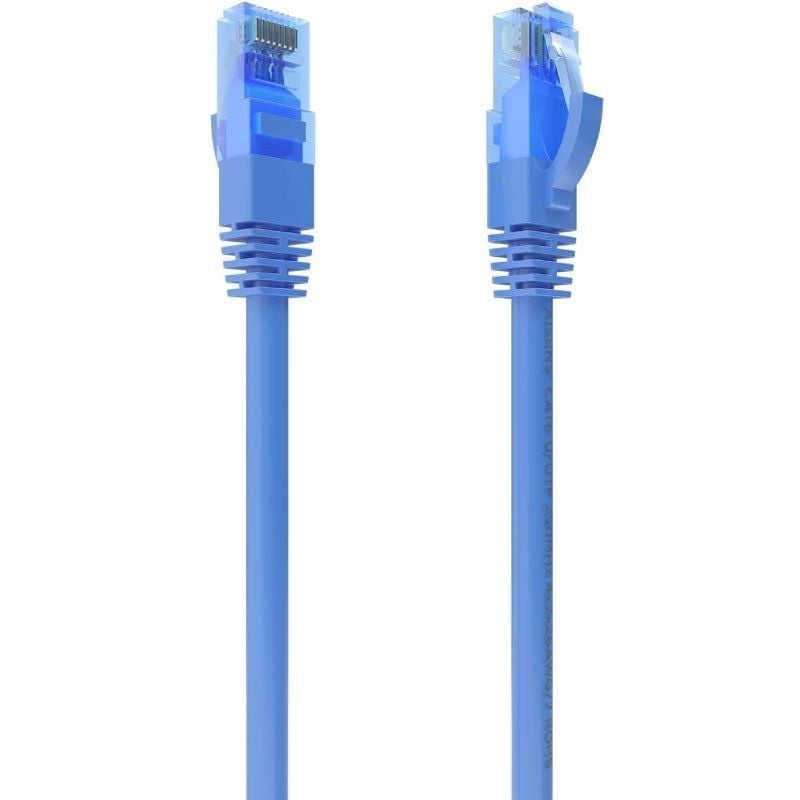 Cabo de Rede RJ45 AWG26 CCA UTP Cabo de Rede Aisens A135-0804 Cat.6 / 5m / Azul