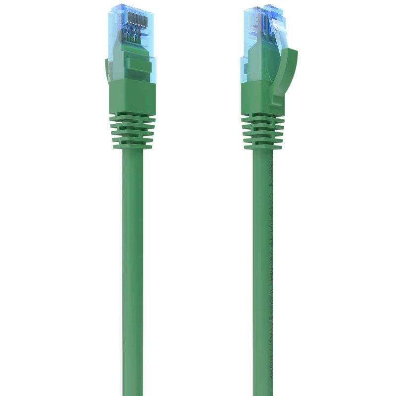 Cabo de Rede RJ45 AWG26 CCA UTP Cabo de Rede Aisens A135-0814 Cat.6 / 5m / Verde