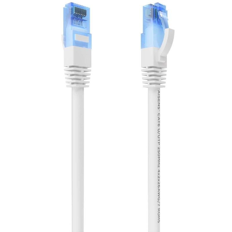 Cabo de Rede RJ45 AWG26 CCA UTP Cabo de Rede Aisens A135-0823 Cat.6 / 4m / Branco