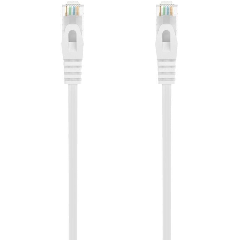 Cabo de Rede RJ45 AWG24 UTP Cabo de Rede Aisens A145-0597 Cat.6a / LSZH / 3m / Branco
