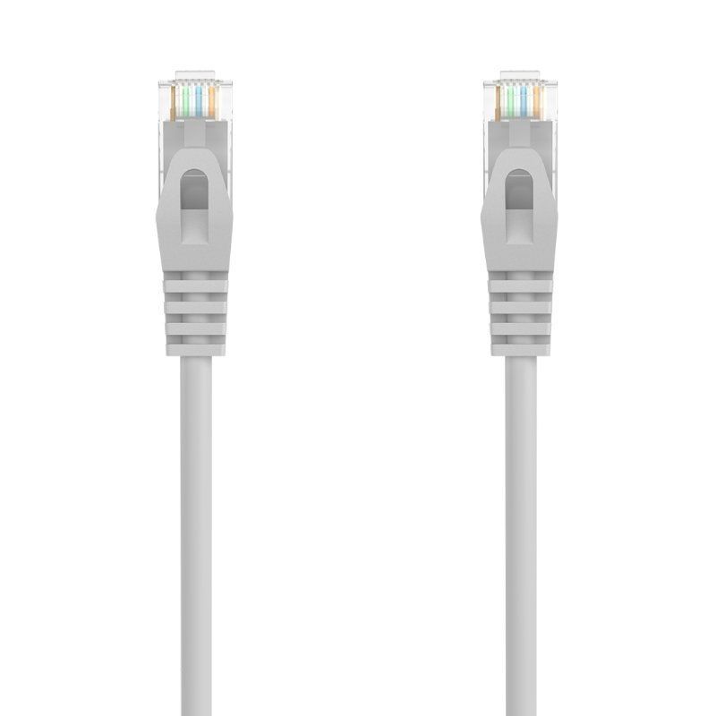 Cabo de Rede RJ45 AWG24 UTP Cabo de Rede Aisens A145-0554 Cat.6a / LSZH / 1,5m / Cinzento