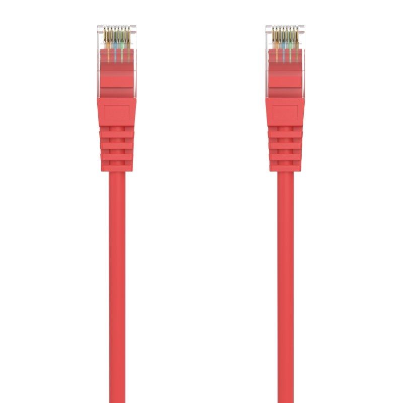 Cabo de Rede RJ45 AWG24 UTP Cabo de Rede Aisens A145-0556 Cat.6a / LSZH / 25cm / Vermelho