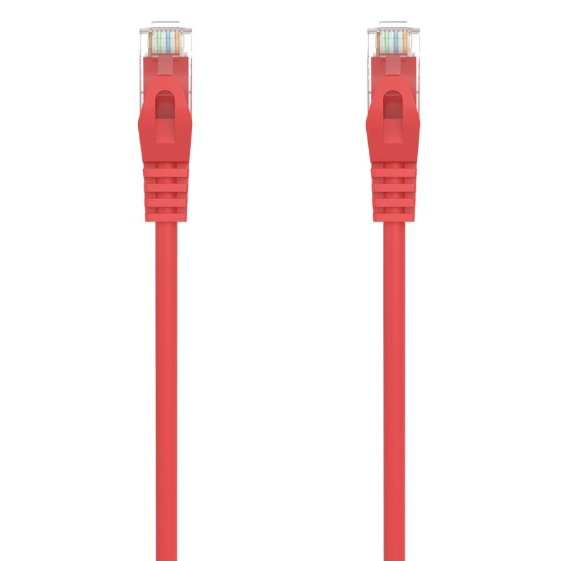 Cabo de Rede RJ45 AWG24 UTP Cabo de Rede Aisens A145-0561 Cat.6a / LSZH / 2m / Vermelho