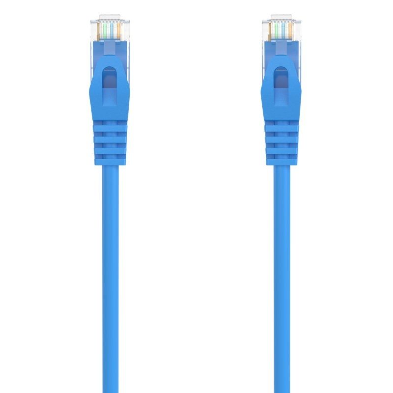 Cabo de Rede RJ45 AWG24 UTP Aisens A145-0571 Cat.6a / LSZH / 30cm / Azul