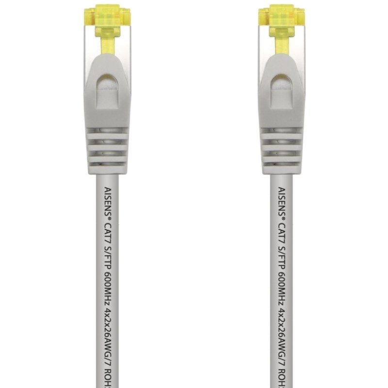 Cabo de Rede RJ45 S / FTP Aisens A146-0332 Cat.7 / 25cm / Cinzento