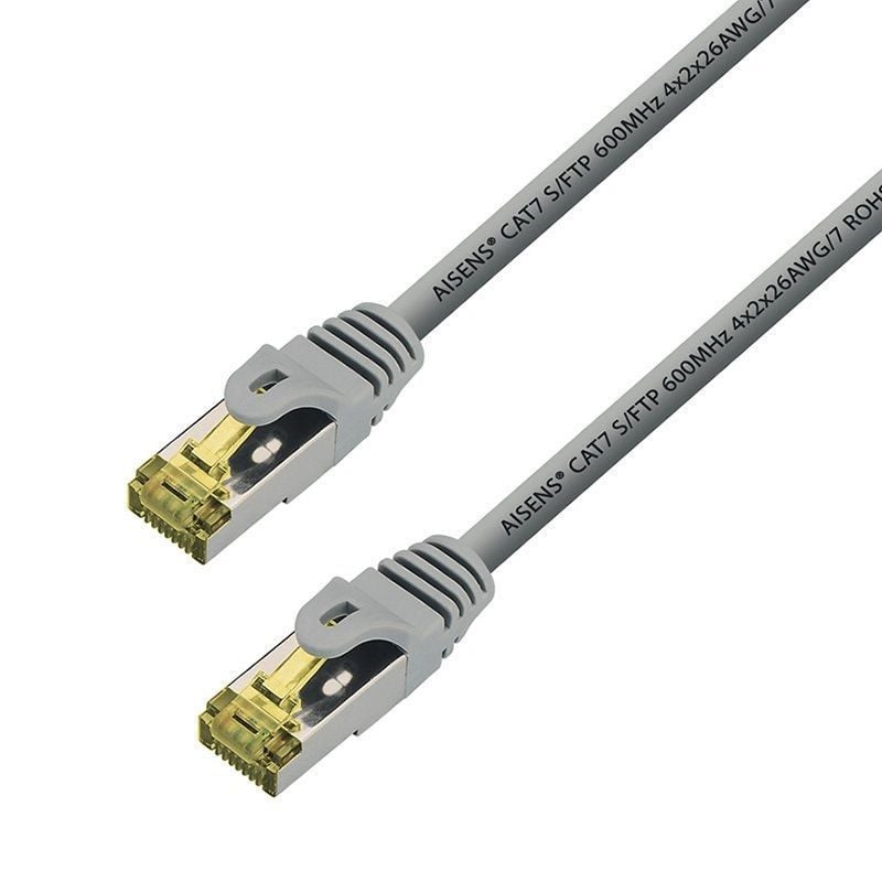 Cabo de Rede RJ45 SFTP Aisens A146-0338 Cat.7 / 10m / Cinzento