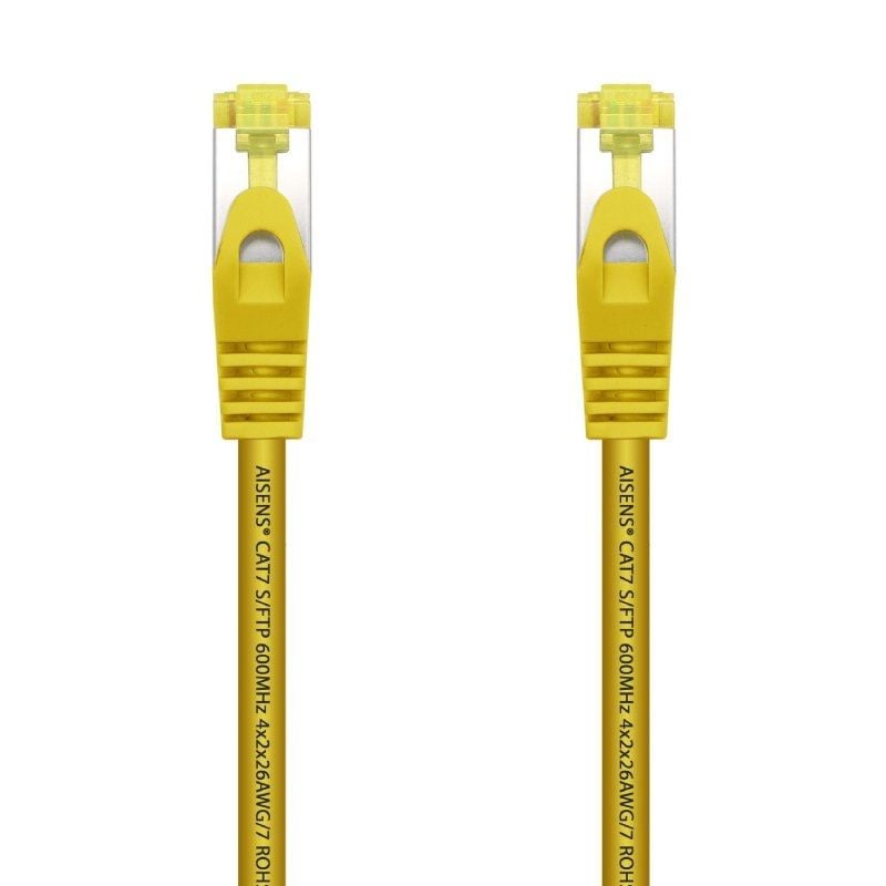 Cabo de Rede RJ45 SFTP Aisens A146-0472 Cat.7 / 25cm / Amarelo