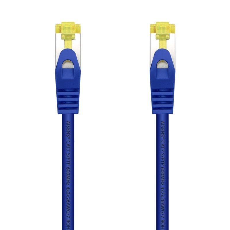 Cabo de Rede RJ45 SFTP Aisens A146-0476 Cat.7 / 25cm / Azul