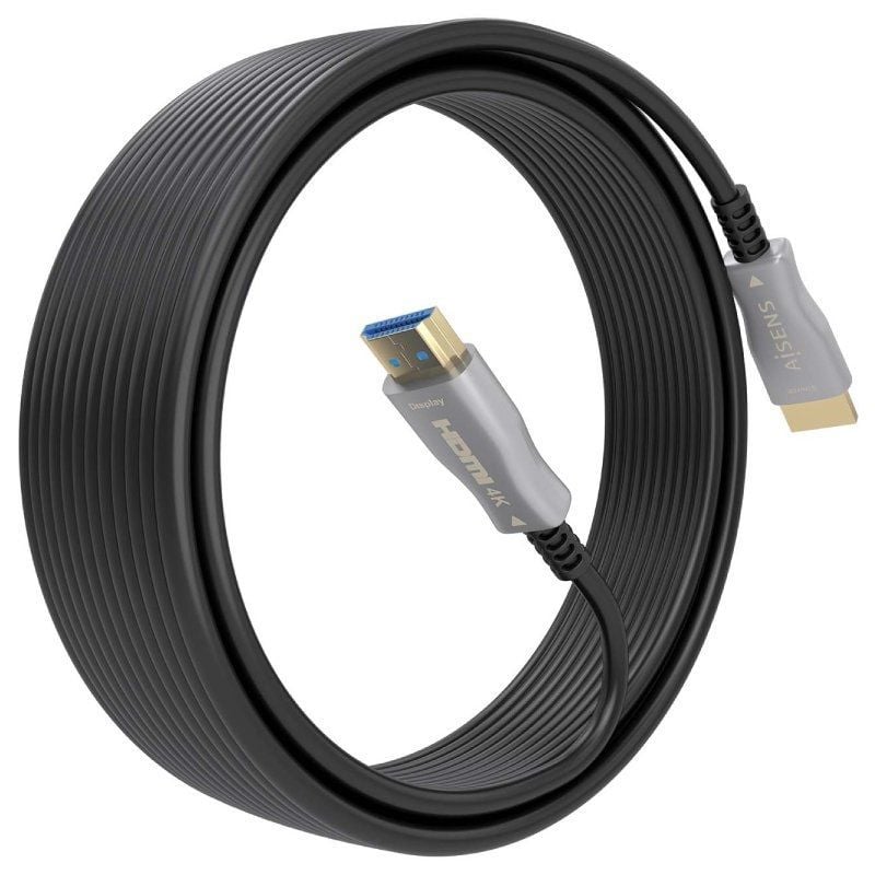 Cabo HDMI 2.0 AOC 4K Aisens A148-0858 / Macho HDMI - Macho HDMI / 10m / Preto