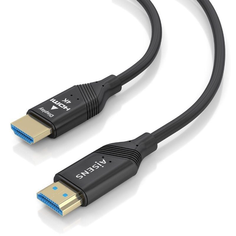 Cabo HDMI 2.0 AOC 4K Aisens A148-0931 / Macho HDMI - Macho HDMI / 25m / Preto