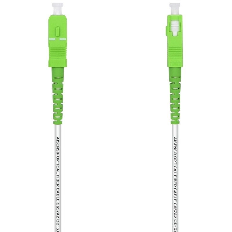 Cabo de Fibra Ótica G657A2 3.0 Aisens A152-0494 / LSZH / 2m / Branco