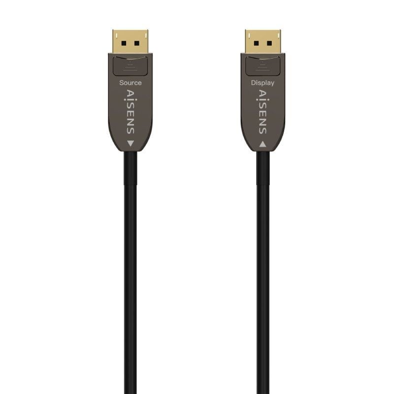 Cabo Displayport 1.4 AOC 8K Aisens A155-0608 / Displayport Macho - Displayport Macho / 20m / Preto