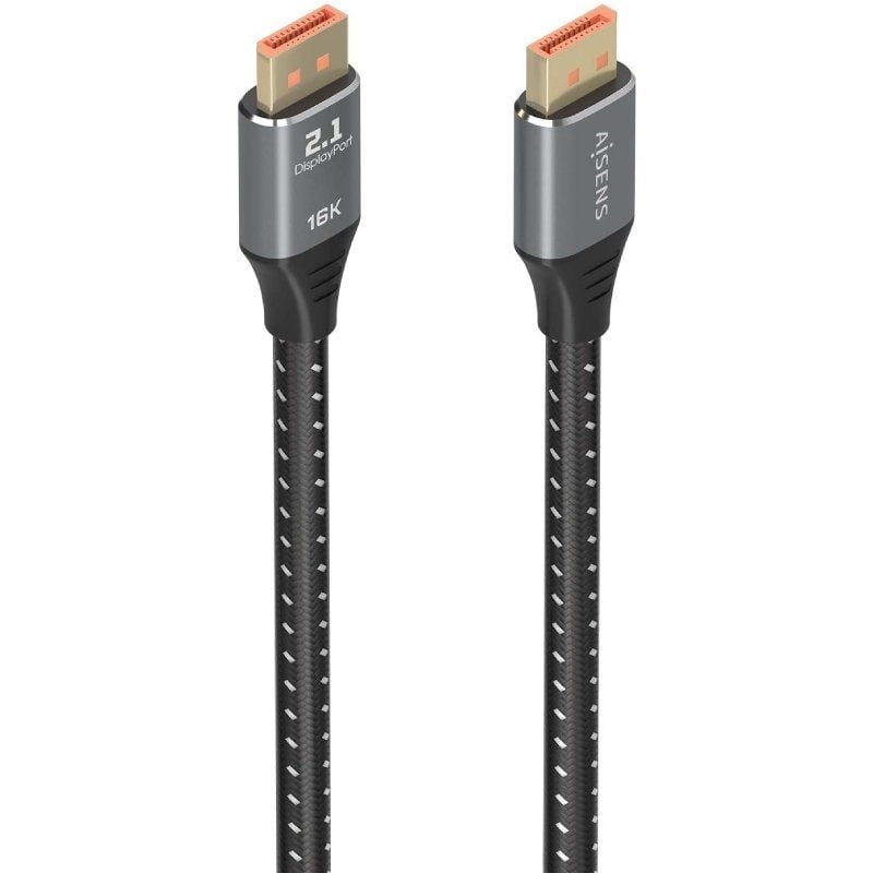 Aisens A158-0903 Cabo Displayport 2.1 16K Displayport / Macho Displayport - Macho Displayport / 80g…