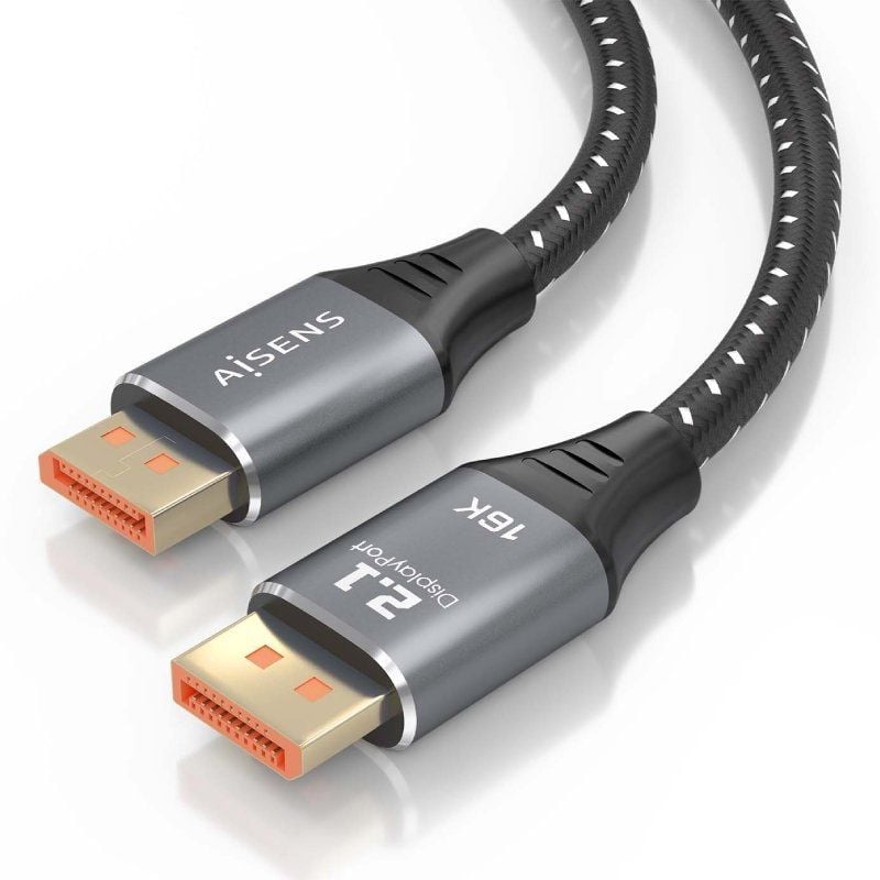 Aisens A158-0903 Cabo Displayport 2.1 16K Displayport / Macho Displayport - Macho Displayport / 80g…