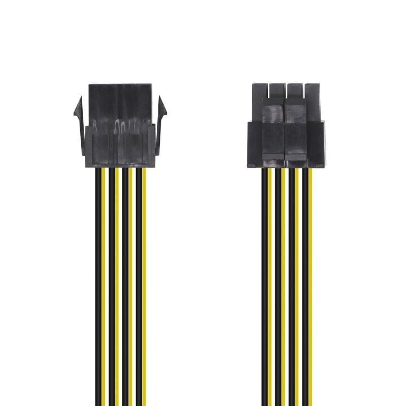 Aisens A131-0419 Cabo de Alimentação do Microprocessador / Molex -4+4 PIN Macho - Molex 8 PIN Fêmea…
