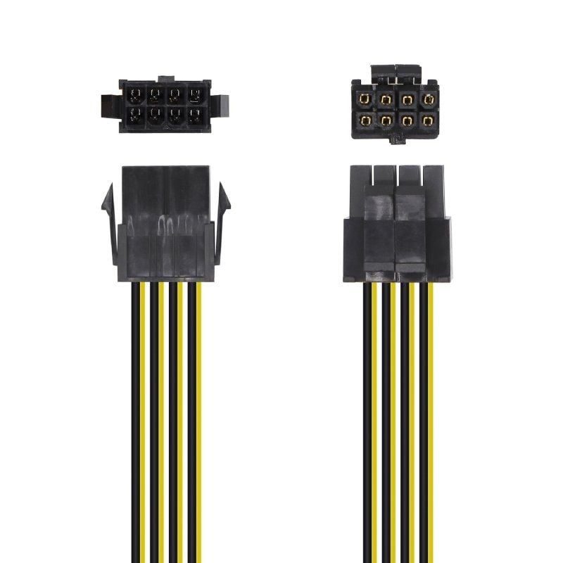 Aisens A131-0419 Cabo de Alimentação do Microprocessador / Molex -4+4 PIN Macho - Molex 8 PIN Fêmea…