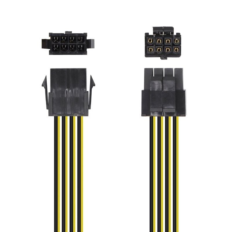 Aisens A131-0419 Cabo de Alimentação do Microprocessador / Molex -4+4 PIN Macho - Molex 8 PIN Fêmea…
