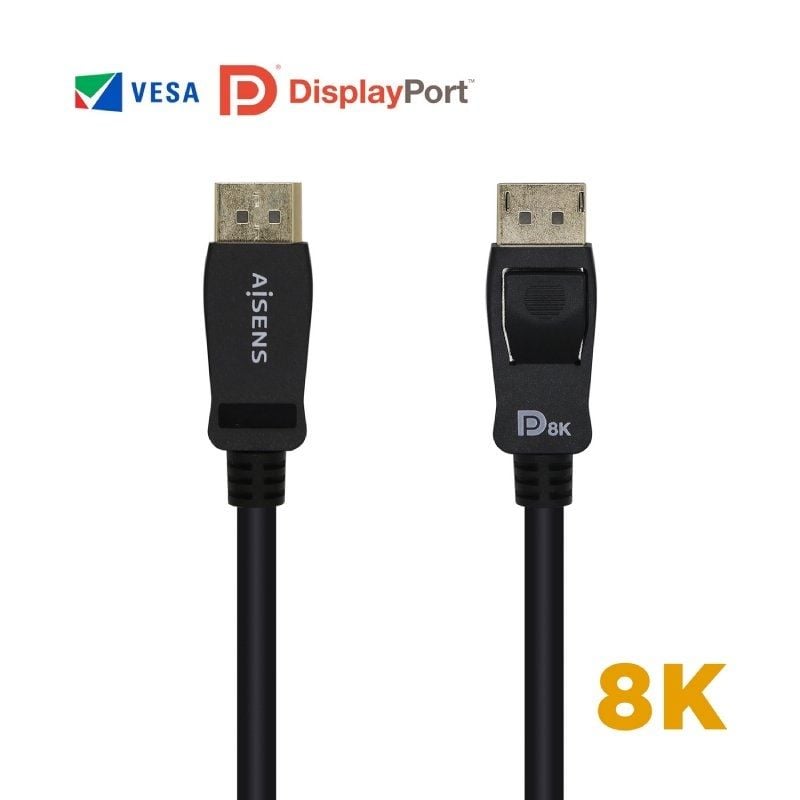 Aisens A149-0431 Cabo Displayport 1.4 8K 8K Displayport / Macho Displayport - Macho Displayport / 1…