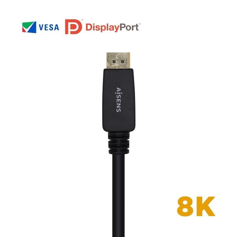 Aisens A149-0433 Cabo Displayport 1.4 8K 8K Displayport / Macho Displayport - Macho Displayport / 3…