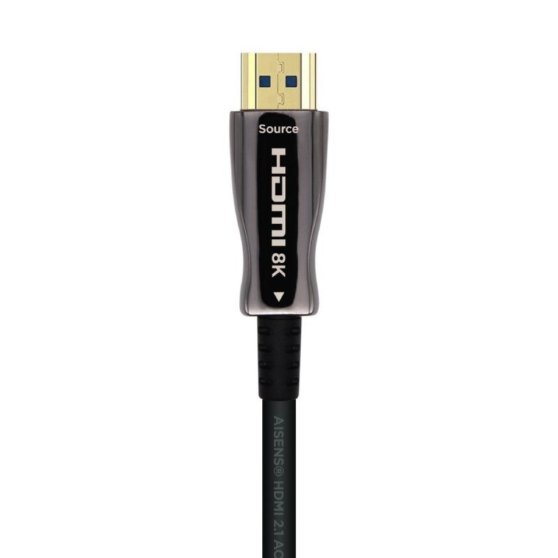 Cabo HDMI 2.1 AOC 8K Aisens A153-0521 / Macho HDMI - Macho HDMI / 50m / Preto