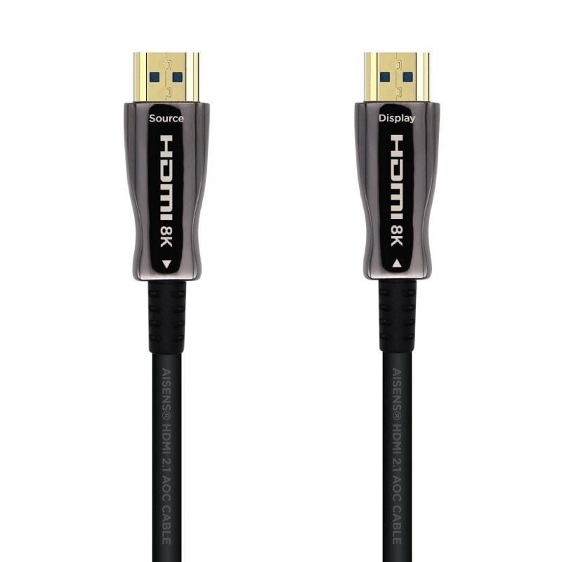 Cabo HDMI 2.1 AOC 8K Aisens A153-0523 / Macho HDMI - Macho HDMI / 70m / Preto