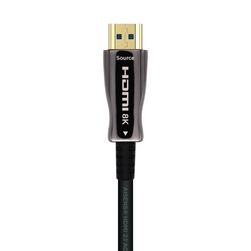 Cabo HDMI 2.1 AOC 8K Aisens A153-0524 / Macho HDMI - Macho HDMI / 100m / Preto