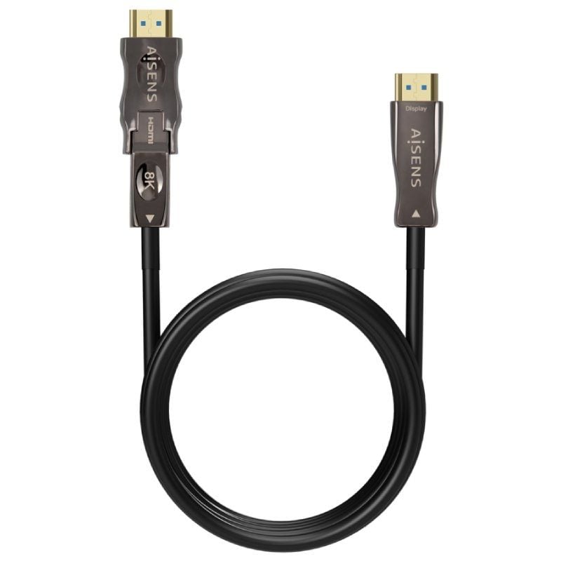 Cabo HDMI 2.1 Amovível AOC 8K Aisens A153-0648 / Macho HDMI / Macho D - Macho HDMI / 50m / Preto