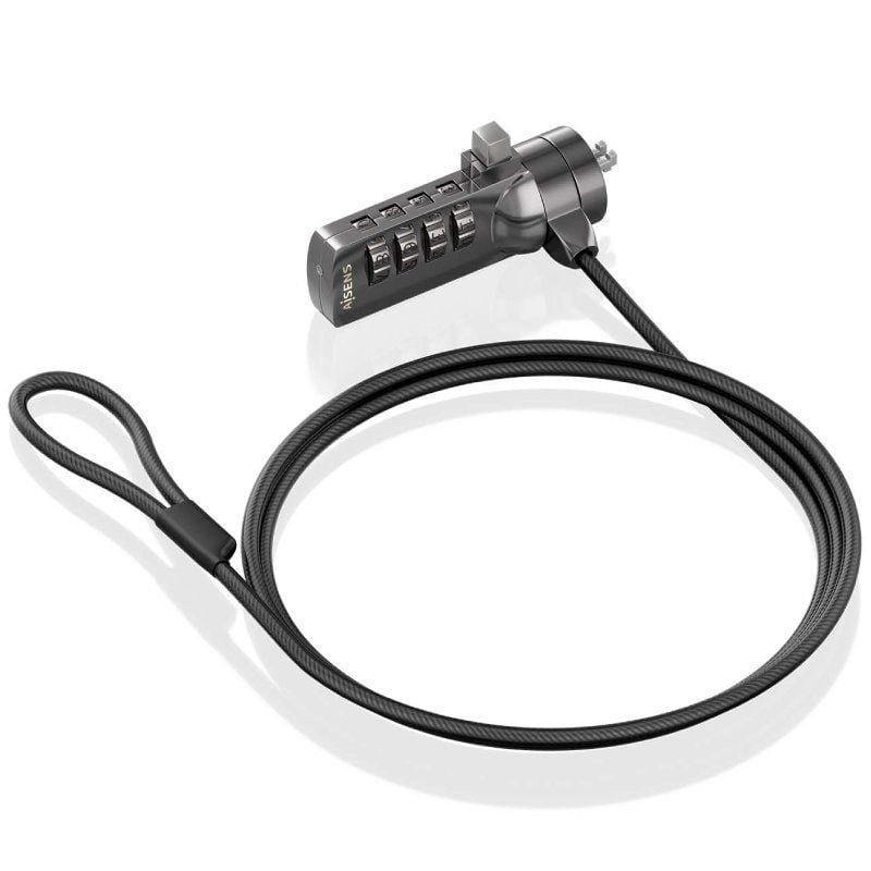 Cabo de Segurança para Computador Portátil Aisens Aslk-d40n03-bk / 1,5m