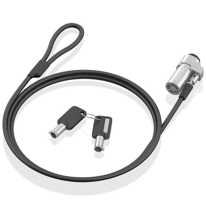 Cabo de Segurança para Computador Portátil Aisens Aslk-d45k06-bk NANO / 1,5 M