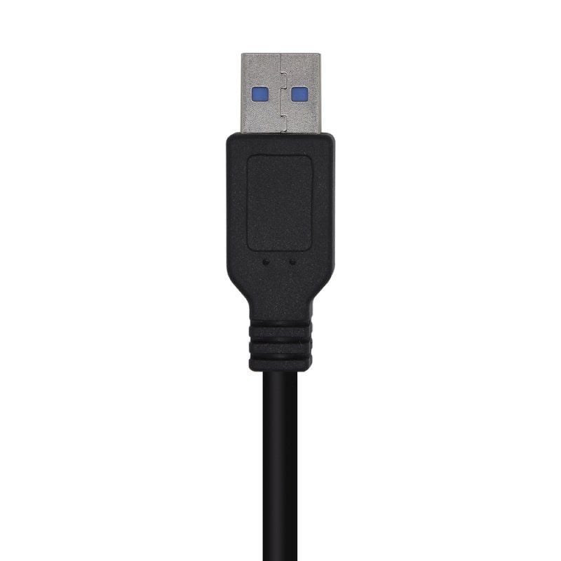 Cabo USB 3.0 Aisens A105-0446 / USB Macho - USB Macho / 1m / Preto