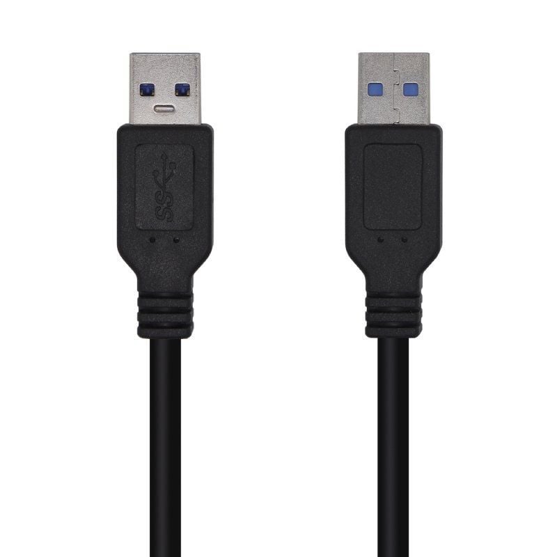 Cabo USB 3.0 Aisens A105-0448 / USB Macho - USB Macho / 3m / Preto