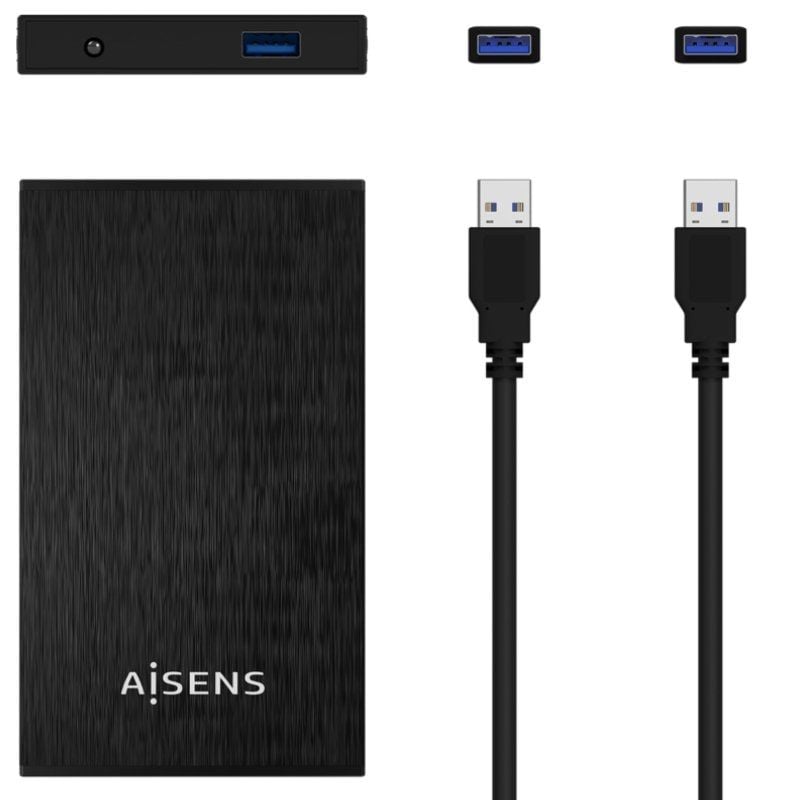 Aisens Ase-2523b / Caixa para Unidade de Disco Rígido Externa USB 3.0 de 2,5 Polegadas