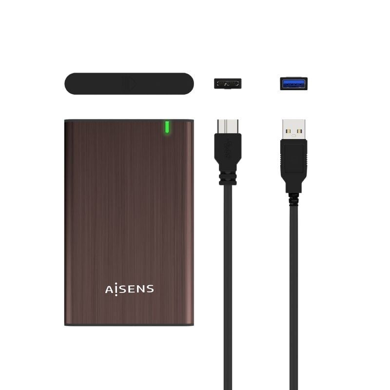Aisens Ase-2525bwn Caixa para Unidade de Disco Rígido Externa de 2,5" / USB 3.0 / sem Parafusos